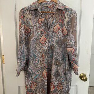 Joan Vass Studio Paisley Dress